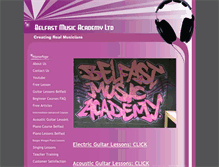 Tablet Screenshot of belfastmusicacademy.co.uk